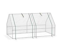 White Mini Small Greenhouse Poly Tunnel Steeple For Plants Vegetables
