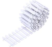 White Miniature Wooden Picket Fence - Decorative Border for Fairy Gardens and Bonsai Displays, Rustic Landscape Accent with Weather-Resistant Design (Indoor/Outdoor Mini Fence Decor)