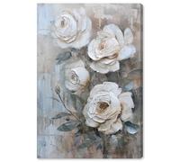 White Mirage I Canvas Print Floral Wall Decor by Art Remedy, Gallery Wrapped, 10 x 15