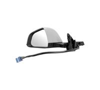 White Mirrors with Triangular Plates on The Left&Right Side of Car Windows for Tesla for model 3 2021-2023 Complete Door Wing Mirror(Left)