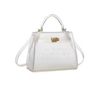 (White) Miss Lulu 'Un Voyage Au Pays Des Merveilles' Vinyl Bag