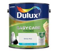 White Mist Dulux Easycare Kitchen Matt Emulsion Paint 2.5L - Grease & Stain Resistant, Washable Matt Finish, Durable Interior Paint for Kitchen Walls & Ceilings