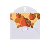 White MJHKXLJ Cute little hamster Prints Pearlized Greeting Card - Envelope Included - Perfect for Christmas, Birthdays, Valentines, Weddings, and More