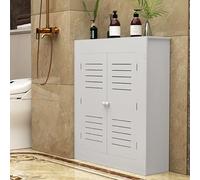 White Modern Radiator Cover Heating Heater Covers Radiator Covers for Home with Top Shelf Access Panel for Heating Manifolds(80x80x20 cm/31x31x8 in)
