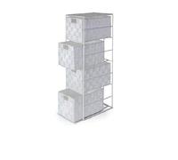 White Modern Style Madrid 4 Drawer Cabinet