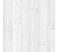 White Modern Wood Effect Anti-Slip Vinyl Flooring for Home, Shops, Offices, & Hospitals, 2.0mm Thick Cushion Backed Vinyl Sheet, 5 Years Warranty-4m(13'1") X 3m(9'9")-12m²