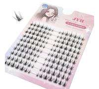 White Moonlight DIY Lashes 140pcs False Eyelash Extensions Mixed Tray Thick/Natural Individual Cluster Fairy Professional Makeup Eyelashes Novice (BYG-PINK, Natural)