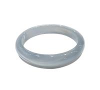 White Moonlight Ice Blue Gradient Glass Bracelet