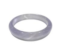 White Moonlight Ice Blue Gradient Glass Bracelet
