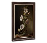 White Morning Glory Botanical Canvas Poster Bedroom Decor Landscape Office Room Decor Gift 20" L X 30" W