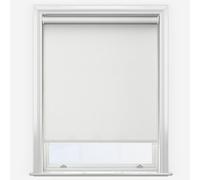White Motorised Thermal Blackout Roller Blinds (160Cm Length) - 50Cm Motor Kit