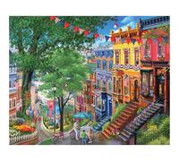 White Mountain Summer in The City Puzzle 1000 Piece Fourth of July Jigsaw Puzzles for Adults