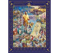 White Mountain 1000 Piece Jigsaw Puzzle Christian Jesus Puzzles with Large Pieces Gift for Adults and Family 24"x30" - Healing of Jesus