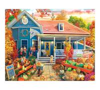 White Mountain Puzzles - Autumn House - 1000 Piece Jigsaw Puzzle for Adults