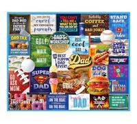 White Mountain 1000 Piece Jigsaw Puzzle Father's Day Collage, I Love Dad
