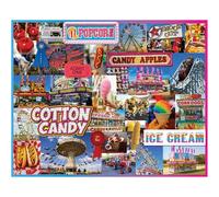 White Mountain 1000 Piece Jigsaw Puzzle Nostalgic Carnival Collage Puzzles with Large Pieces, Gifts for Adults and Family 24"x30" - State Fair