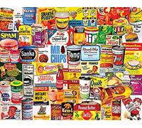 White Mountain 1000 Piece Jigsaw Puzzle Nostalgic Food Collage Puzzles with Large Pieces for Adults and Family 24"x30" - Foods We Loved