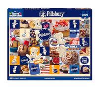 White Mountain 1000 Piece Jigsaw Puzzle Nostalgic Desserts Collage Puzzles with Large Pieces, Gift for Adults and Family 24"x30" - Pillsbury