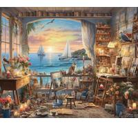 White Mountain Art Studio Puzzle 1000 Piece Summer Puzzles for Adults and Families