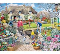 White Mountain Jigsaw Puzzle Grandpa's Garden Spring 1000 Pieces for Adults & Family