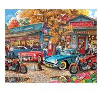 White Mountain 1000 Piece Jigsaw Puzzle Vintage Country Scenic Puzzle with Large Pieces Gift for Adults and Family 24" x 30" - Country Cafe