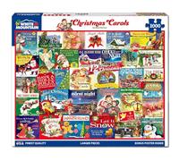 White Mountain 1000 Piece Jigsaw Puzzle Winter Christmas Holiday Puzzles for Adults and Kids 24"x30" Large Pieces - Chrismas Carols