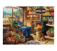 White Mountain 500 Piece Jigsaw Puzzle Nostalgic Country Farm Puzzles with Large Pieces Gift for Adults 18"x24" - The General Store