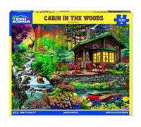 White Mountain - Cabin in The Woods, 500 Piece Jigsaw Puzzle, Spring Cabin Puzzle