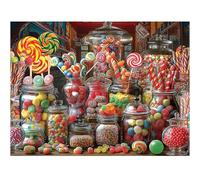 White Mountain Candy Store Puzzle 500 Piece Jigsaw Puzzle for Adult and Family
