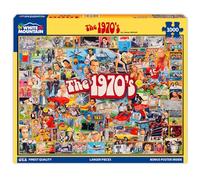 White Mountain Cardboard Jigsaw Puzzle Ultimate Trivia 1000 Pieces 24-inch x 30-inch, The Seventies