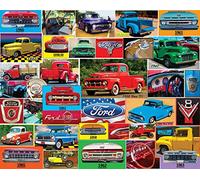 White Mountain Classic Ford Pickups 1000 Piece Jigsaw Puzzle 760mm x 610mm (wmp)