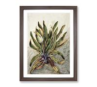 White Mountain Daisies By Sarah Featon Vintage Framed Print | A3 Walnut Framed Wall Art | Ready to Hang | Classic Landscape Picture | Living Room Bedroom Lounge Office