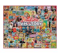 White Mountain Daytime TV History Puzzle 1000 Piece Retro Collage Jigsaw Puzzle for Adult Grandparents