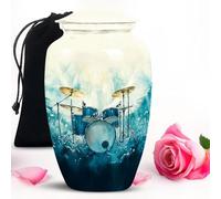 White Mountain Drum Set Large urn for Human Ashes Adult Man - Small Funeral urns for Human Ashes Adult Female & Male 10 inch