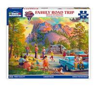 White Mountain Family Road Trip Mount Rushmore Puzzle 1000 Piece Jigsaw Puzzles for Adults and Families