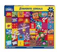 White Mountain Favorite Cereal Puzzle 1000 Piece Food Collage Jigsaw Puzzles for Adults and Families