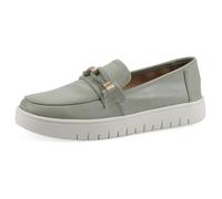 White Mountain Fom Recovery Women's Naathan Cushioned Penny Loafer, Sage Green Burnished Smooth, 7.5