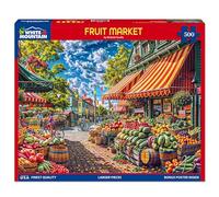 White Mountain Fruit Market Puzzle 500 Piece Spring Jigsaw Puzzles for Adults Children and Families