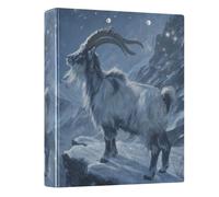 White Mountain Goat 3 Ring Binders 1.5 Inch Clear View Three Ring Binders Versatile Binder Fits 200 Sheets 1 Pack