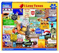 White Mountain I Love Texas 1000 Piece Jigsaw Puzzle 760mm x 610mm (wmp)
