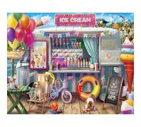 White Mountain Ice Cream Van Puzzle 1000 Piece Summer Jigsaw Puzzles for Adults