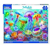 White Mountain Jellyfish Puzzle 500 Piece Vintage Summer Jigsaw Puzzles for Adults and Families