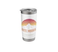 White Mountain National Forest Retro Adventure Design Stainless Steel Insulated Tumbler