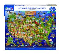 White Mountain National Parks Puzzle Map 1000 Piece Puzzles Fun Collage Jigsaw for Adults and Family