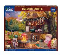 White Mountain Parkside Coffee Puzzle 1000 Piece Fall Jigsaw Puzzles for Adults and Women