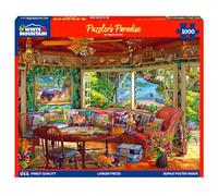 White Mountain Puzzler’s Paradise Puzzle 1000 Piece Vintage Summer Jigsaw Puzzles for Adults and Families