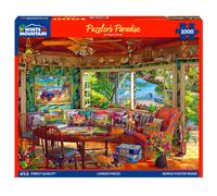 White Mountain Puzzler’s Paradise Puzzle 1000 Piece Vintage Summer Jigsaw Puzzles for Adults and Families