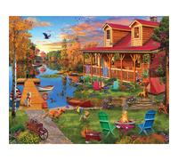 White Mountain Puzzles - Adventures at The Lake - 1000 Piece Jigsaw Puzzle