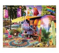 White Mountain Puzzles Beach Camper, 1000 Piece Jigsaw Puzzle