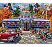 White Mountain Puzzles Bill & Sally's Diner - 1000 Piece Jigsaw Puzzle